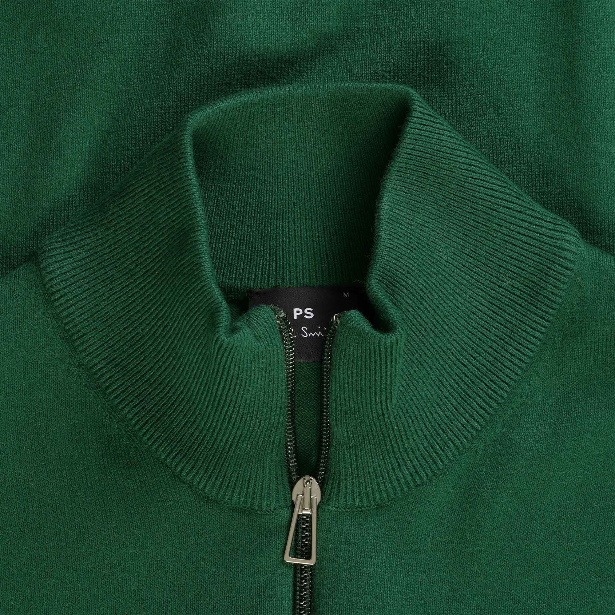 Paul Smith Half Zip Sweater - Bottle Green