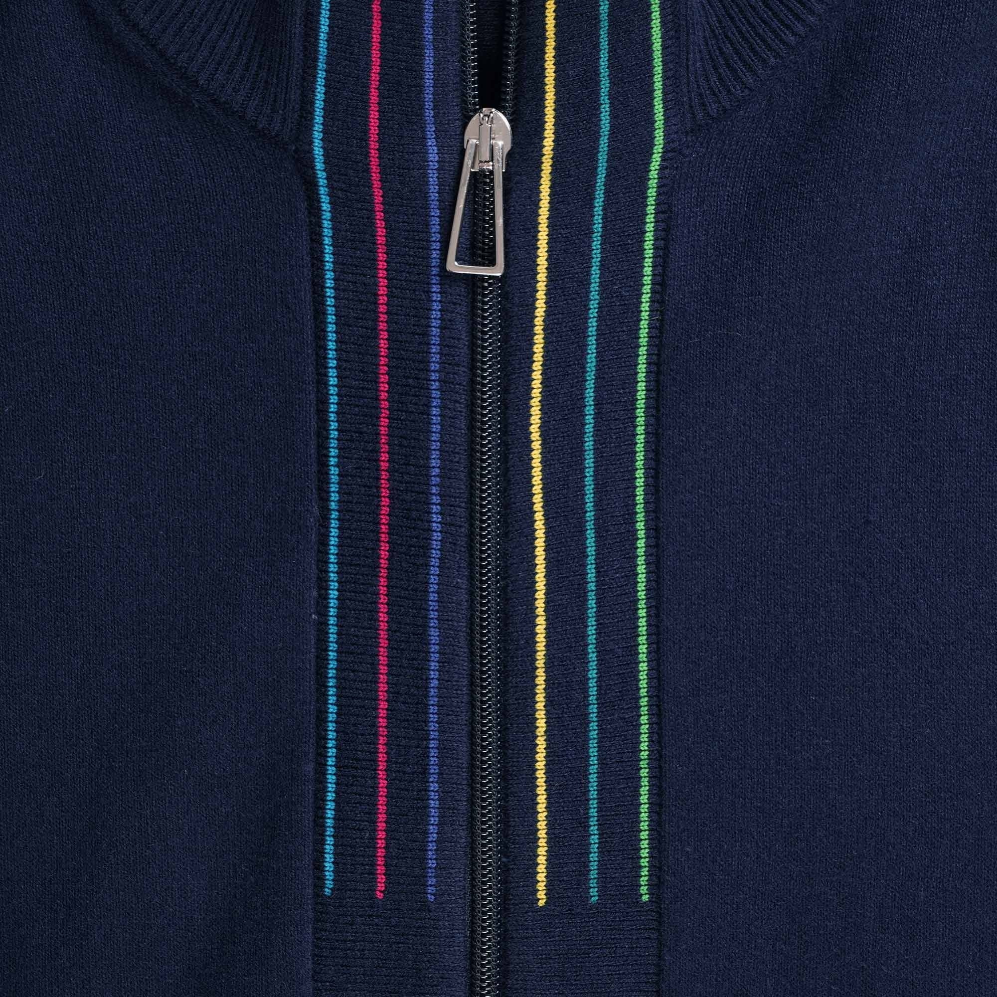Paul Smith Sports Stripe Cardigan - Navy