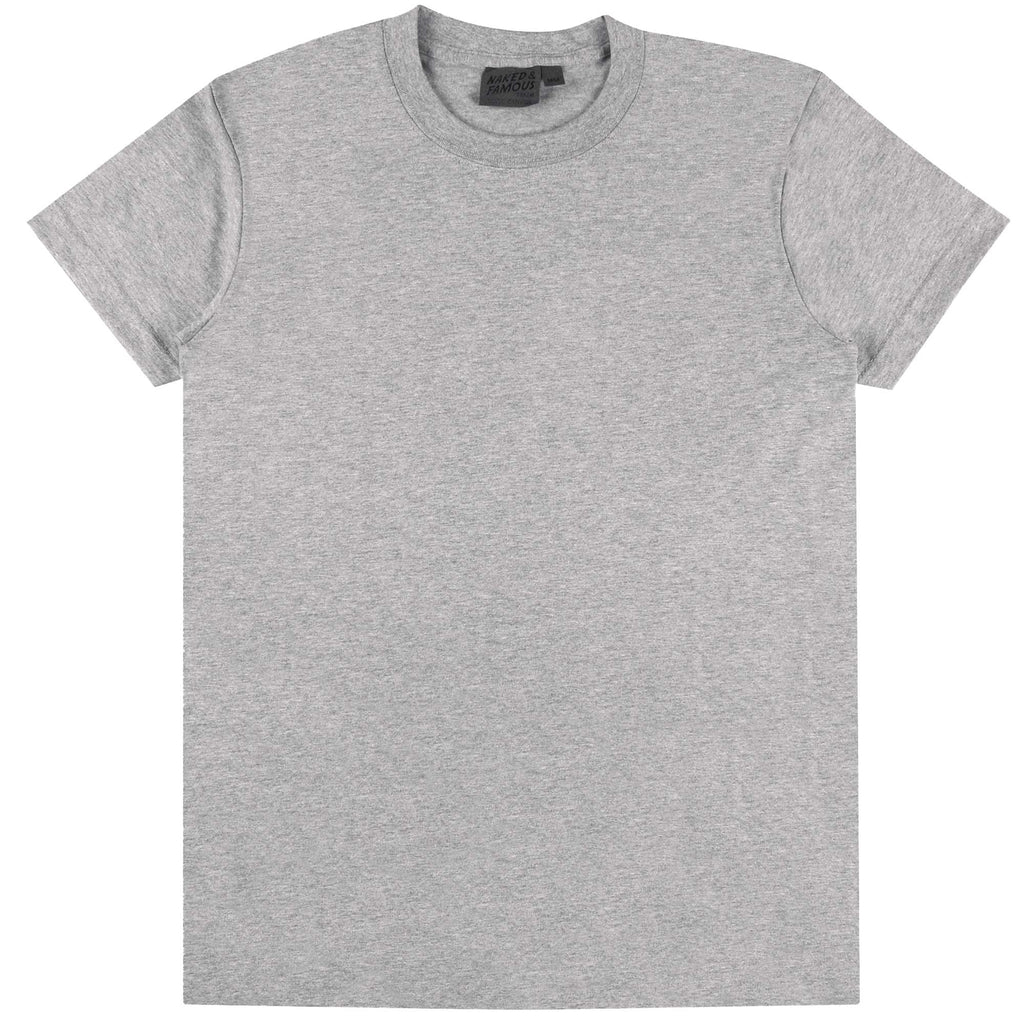 Naked and Famous Denim Vintage Circular Knit T-Shirt - Grey