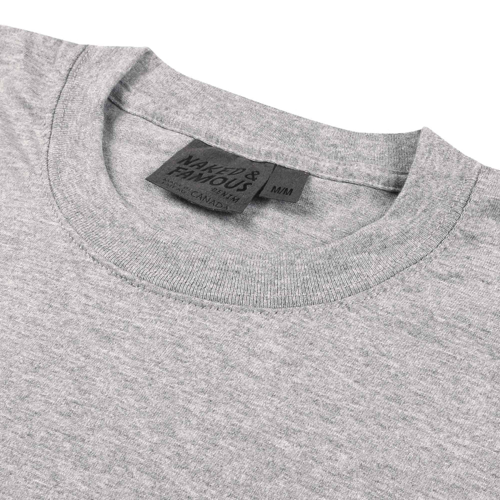 Naked and Famous Denim Vintage Circular Knit T-Shirt - Grey