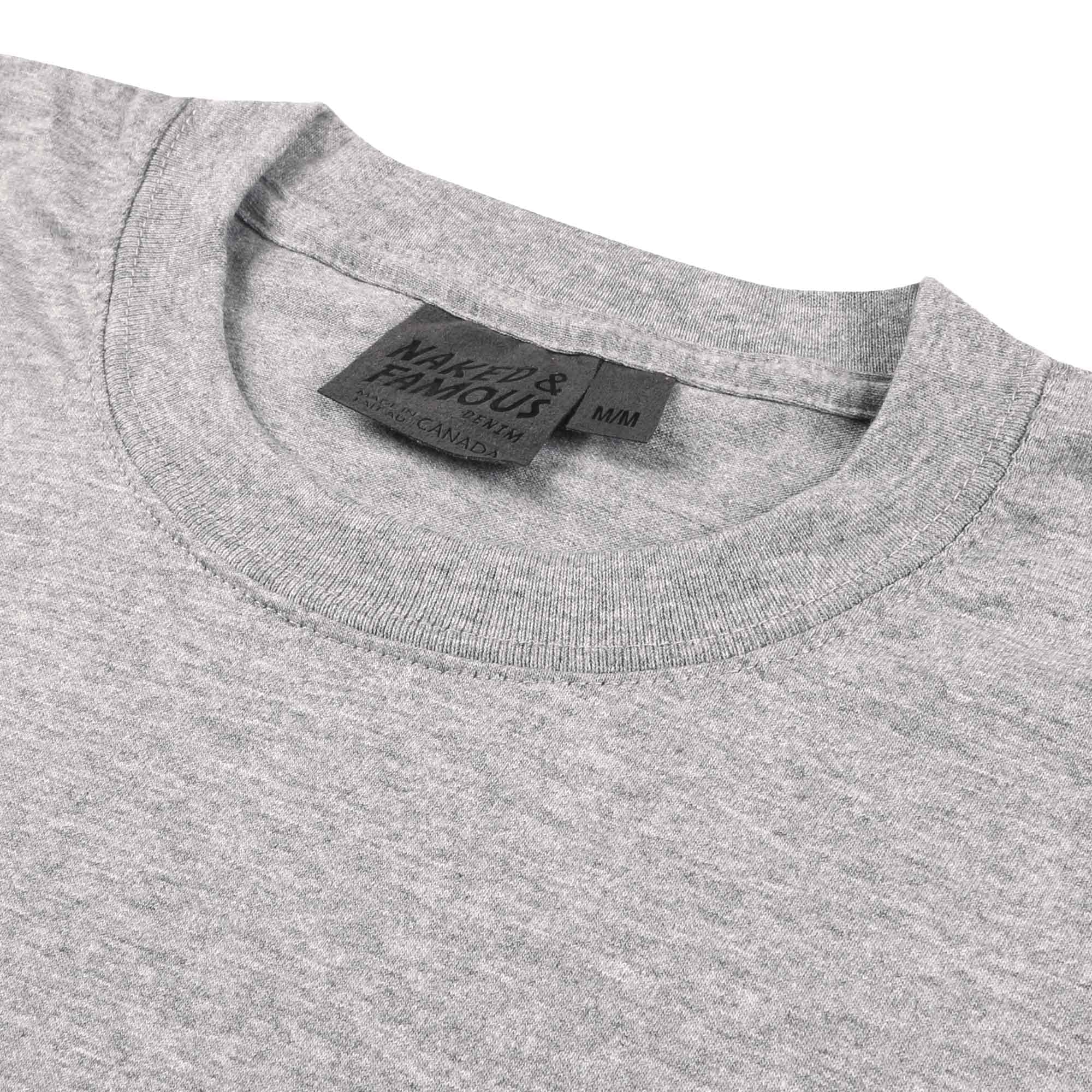 Naked and Famous Denim Vintage Circular Knit T-Shirt - Grey