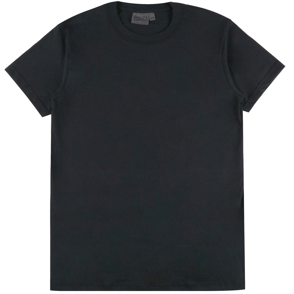 Naked and Famous Denim Naked and Famous Vintage Circular Knit Black T-Shirt