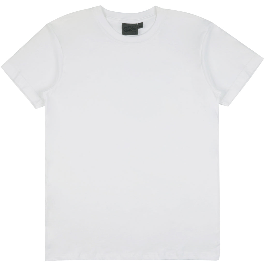 Naked and Famous Denim Naked and Famous Vintage Circular Knit White T-Shirt