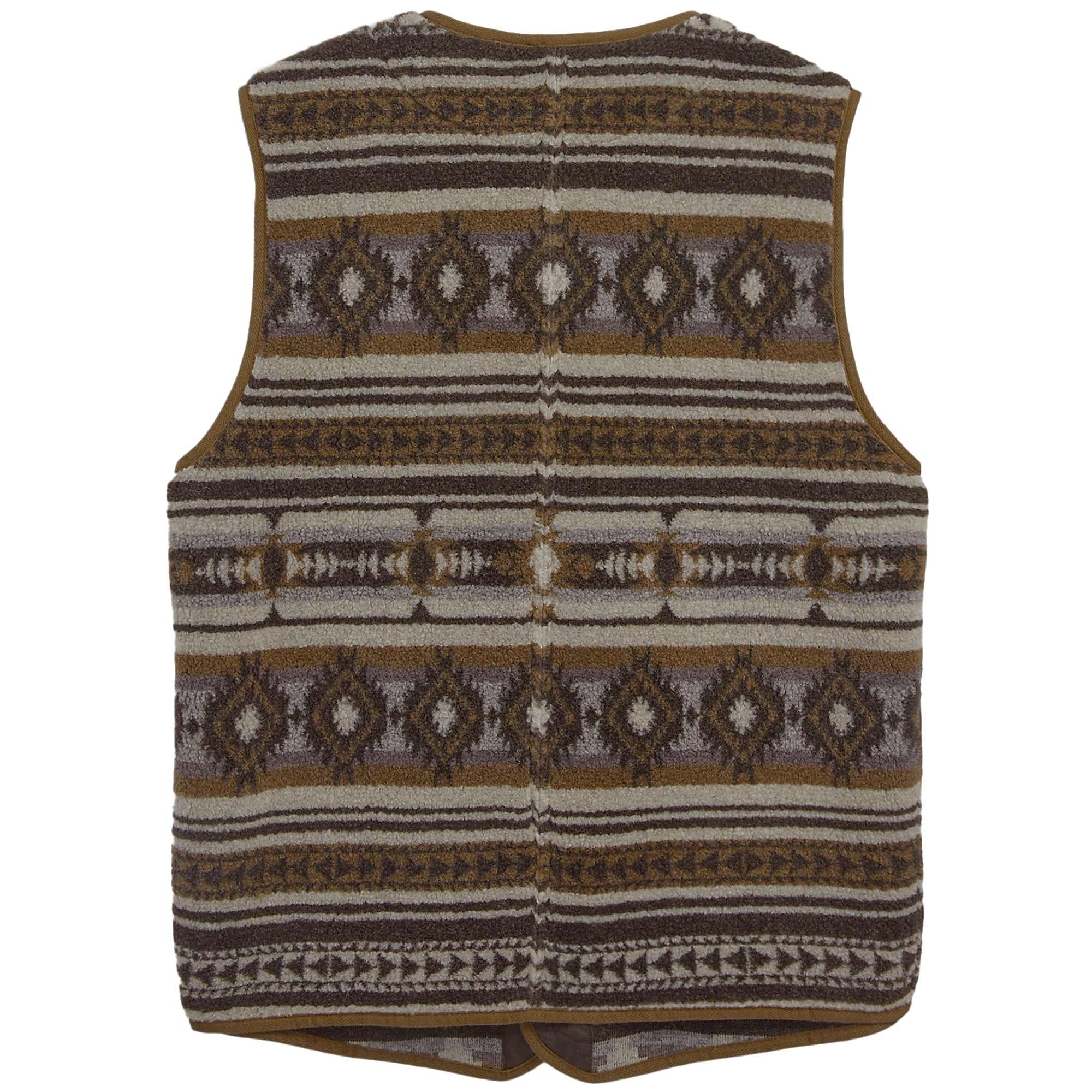 RRL by Ralph Lauren Jacquard Pile Fleece Gilet - Brown