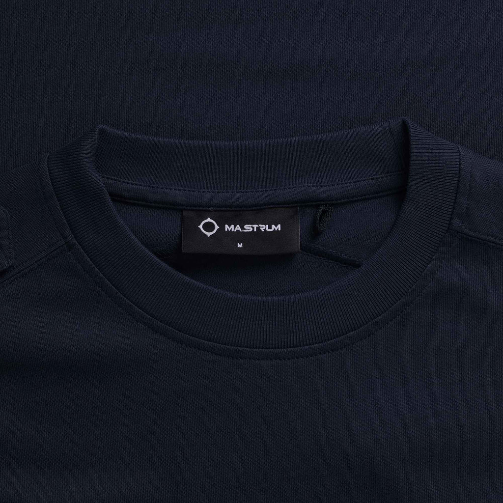 Ma Strum Long Sleeve Cargo Pocket Tee - Ink Navy