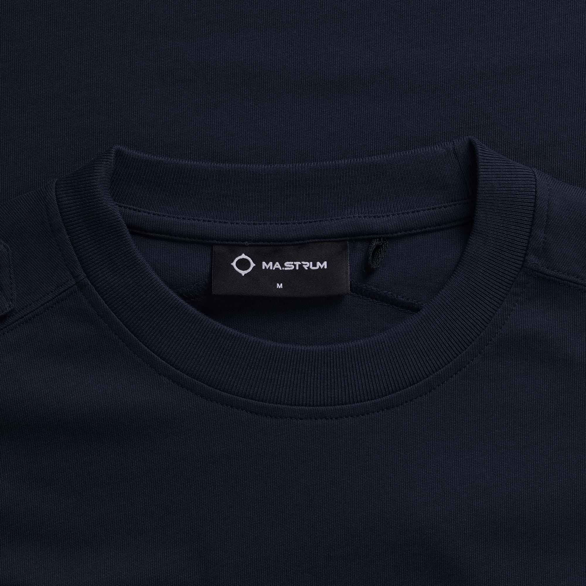 Ma Strum Long Sleeve Cargo Pocket Tee - Ink Navy