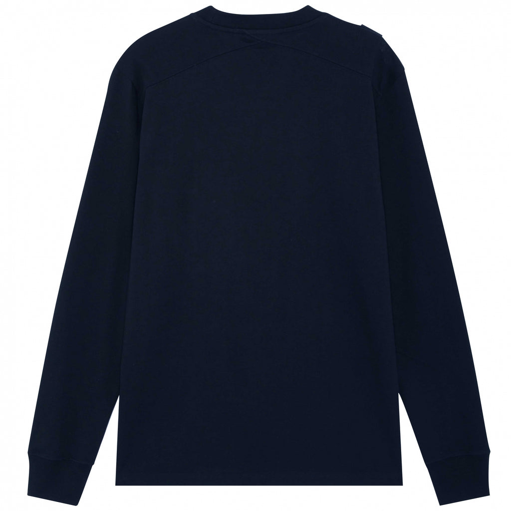 Ma Strum Long Sleeve Cargo Pocket Tee - Ink Navy