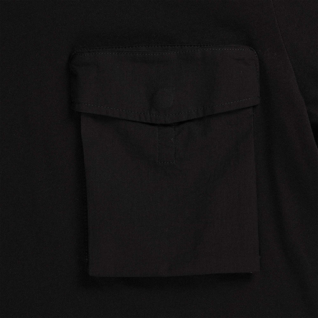 Ma Strum Long Sleeve Cargo Pocket Tee - Jet Black