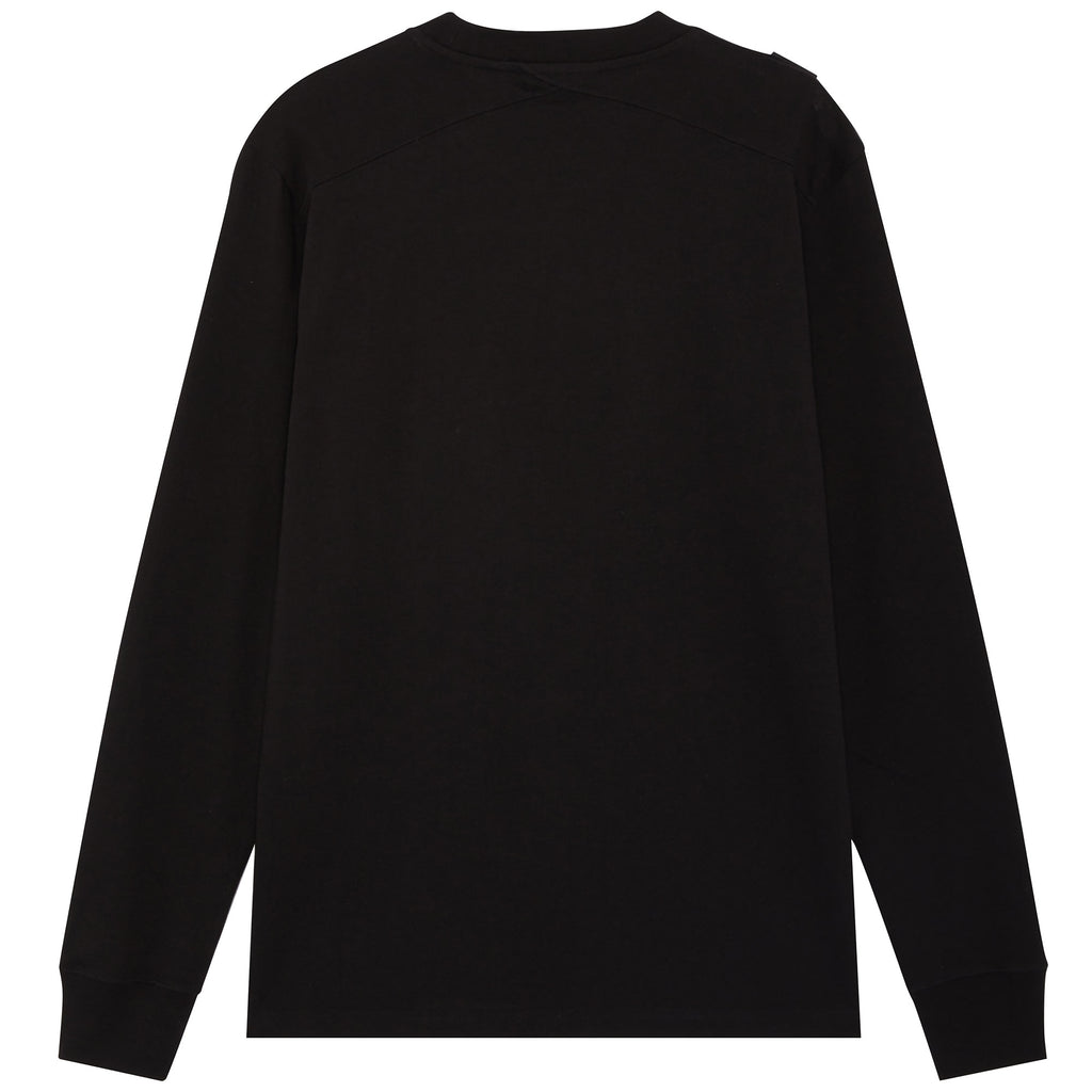 Ma Strum Long Sleeve Cargo Pocket Tee - Jet Black
