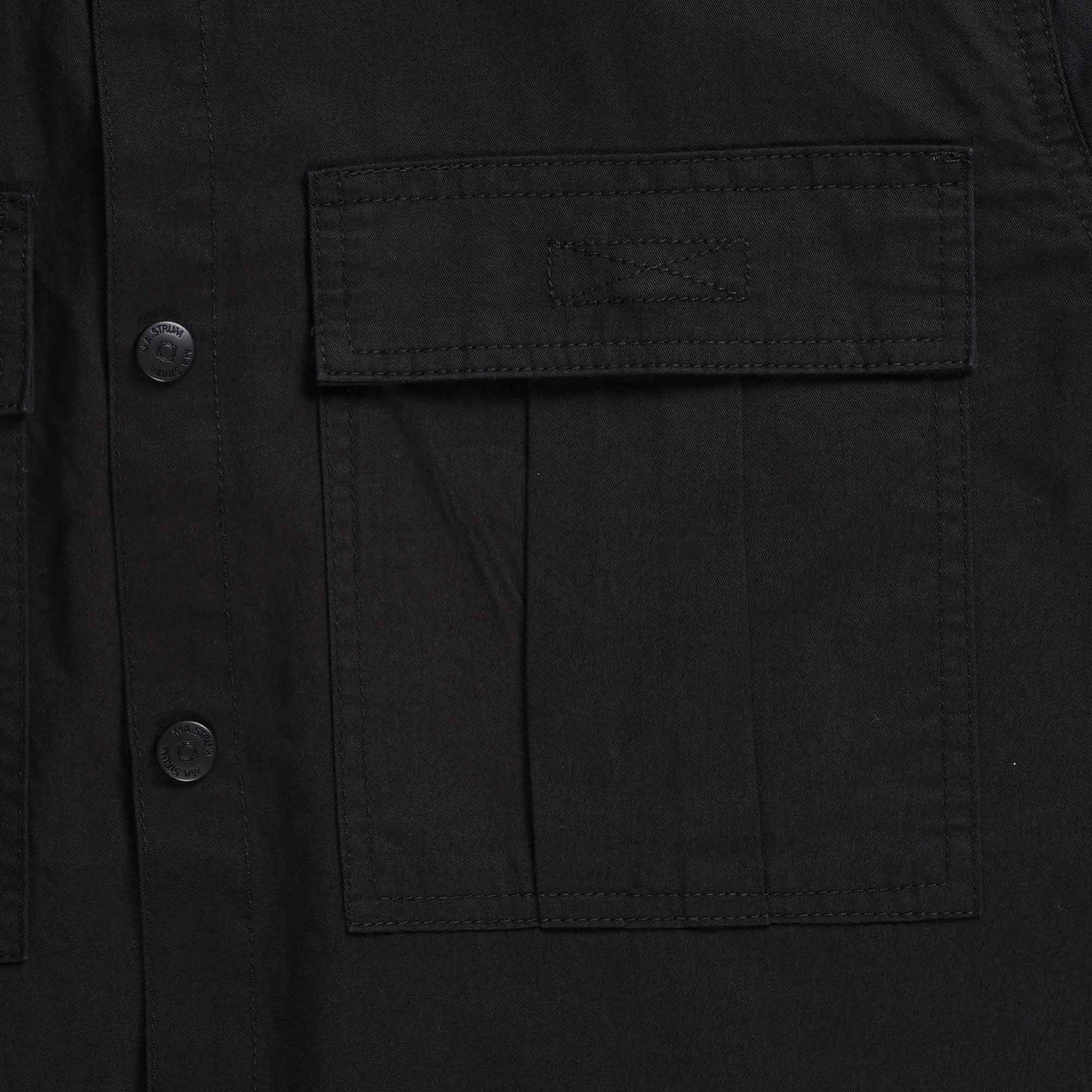 Ma Strum PD Patch Pocket Parade Shirt - Jet Black