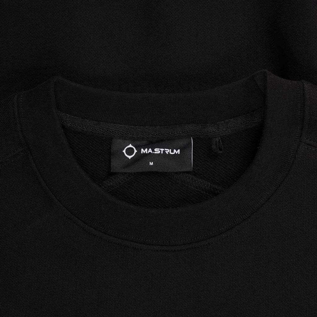 Ma Strum Chest Logo Crew Sweatshirt - Jet Black