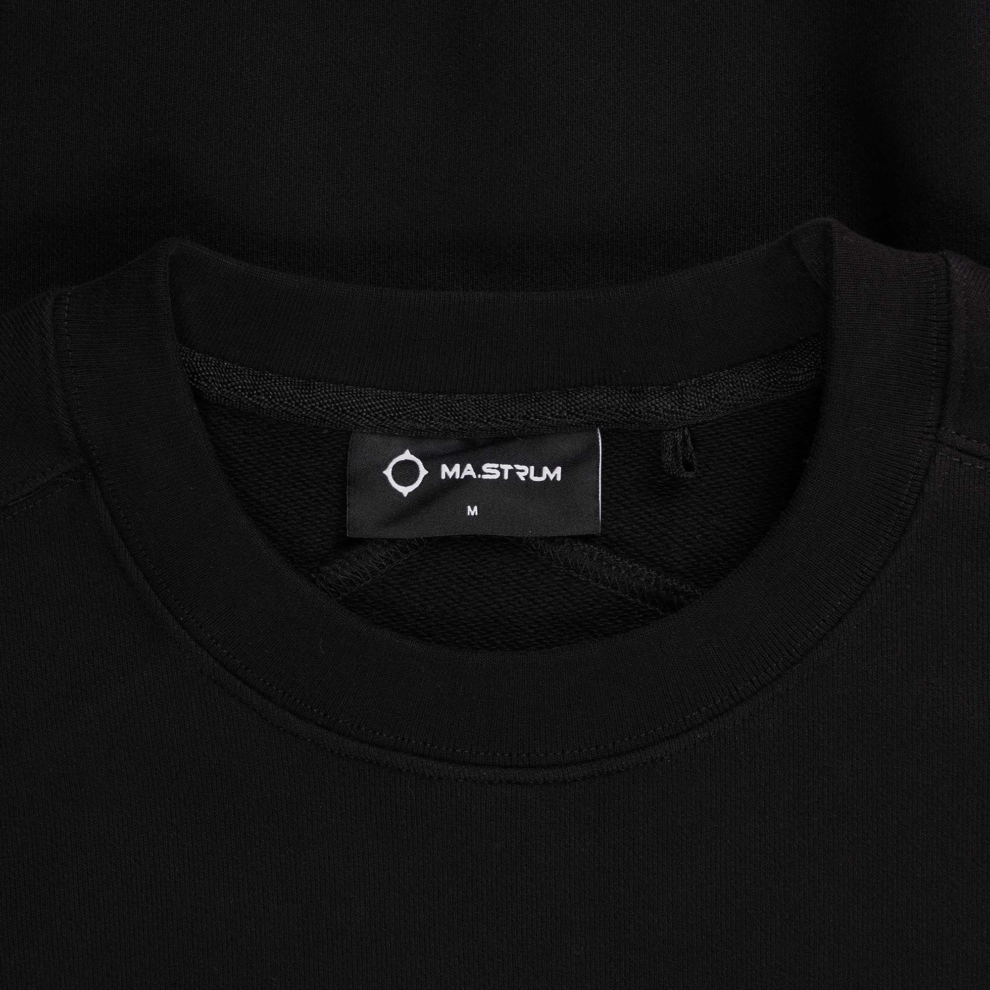 Ma Strum Chest Logo Crew Sweatshirt - Jet Black