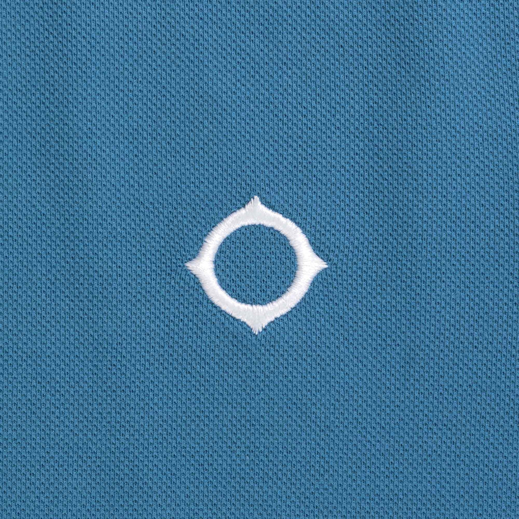 Ma Strum Long Sleeve Polo Shirt - Storm Blue