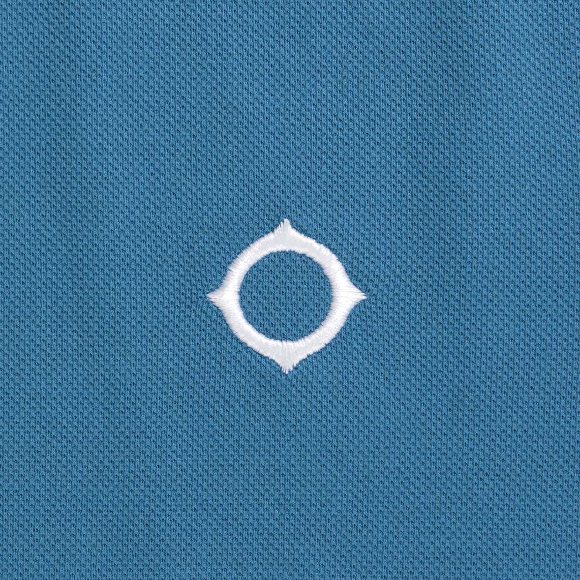 Ma Strum Long Sleeve Polo Shirt - Storm Blue