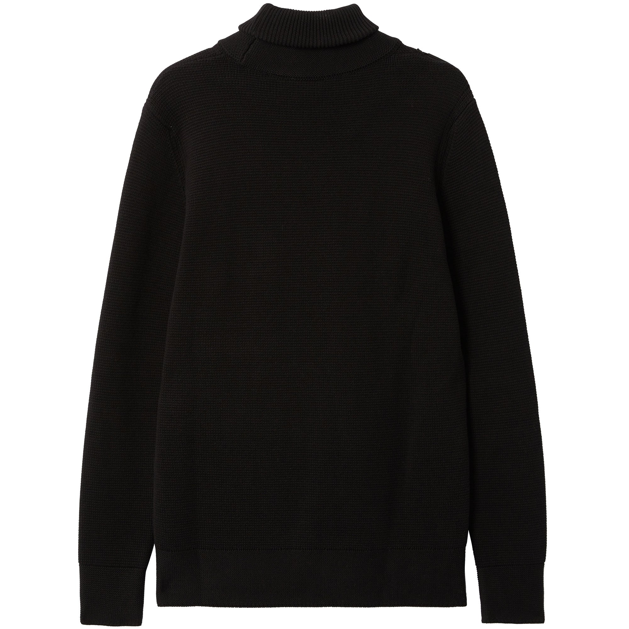 Ma Strum Milano Knit Roll Neck Jumper -  Jet Black