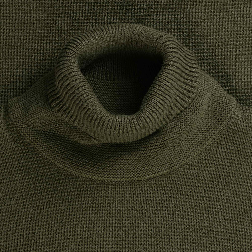 Ma Strum Milano Knit Roll Neck Jumper - Oil Slick