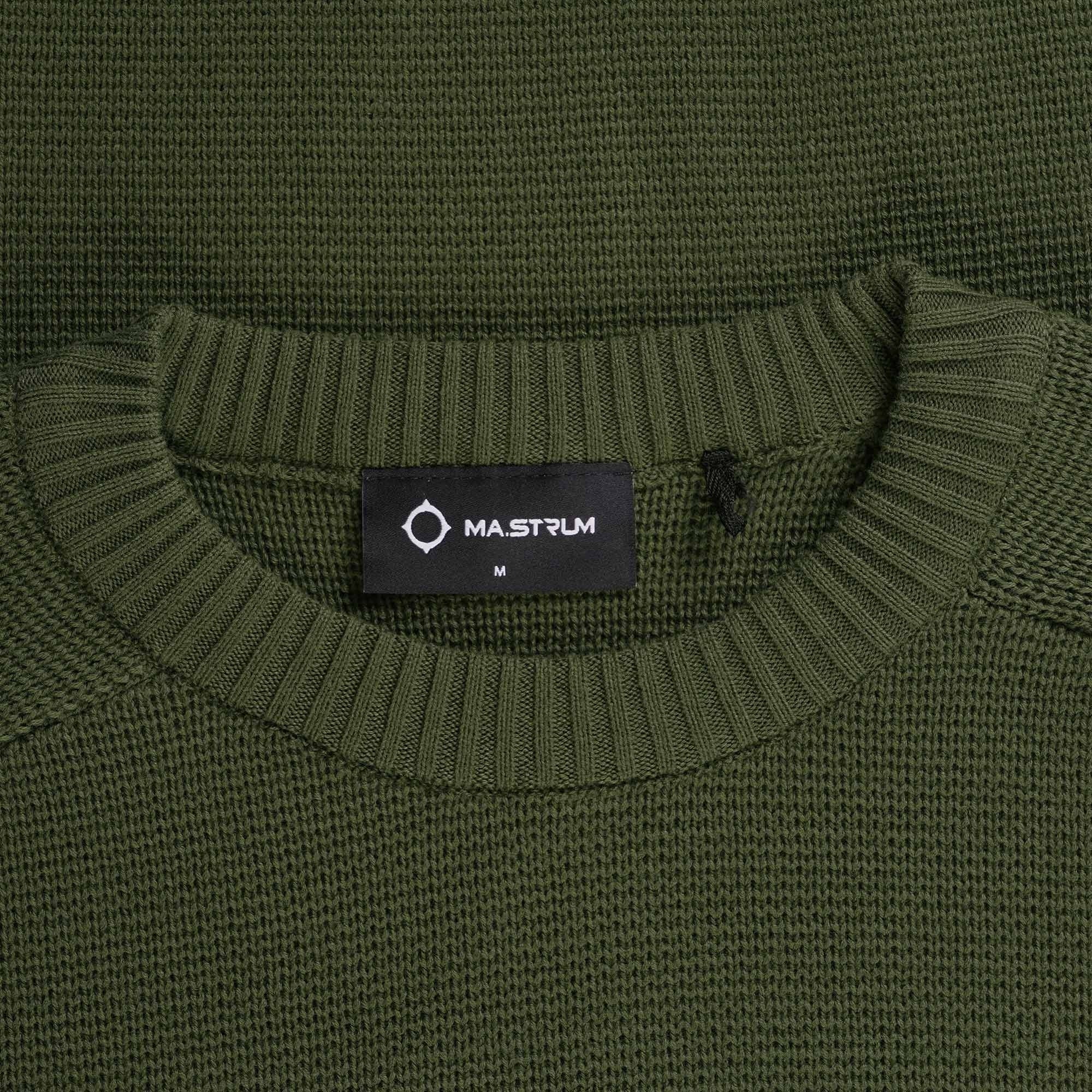 Ma Strum Milano Knit Crew Neck Sweater - Oil Slick