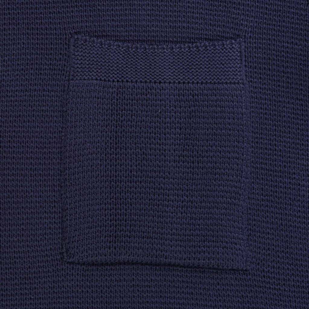 Ma Strum Milano Knit Roll Neck Jumper - True Navy
