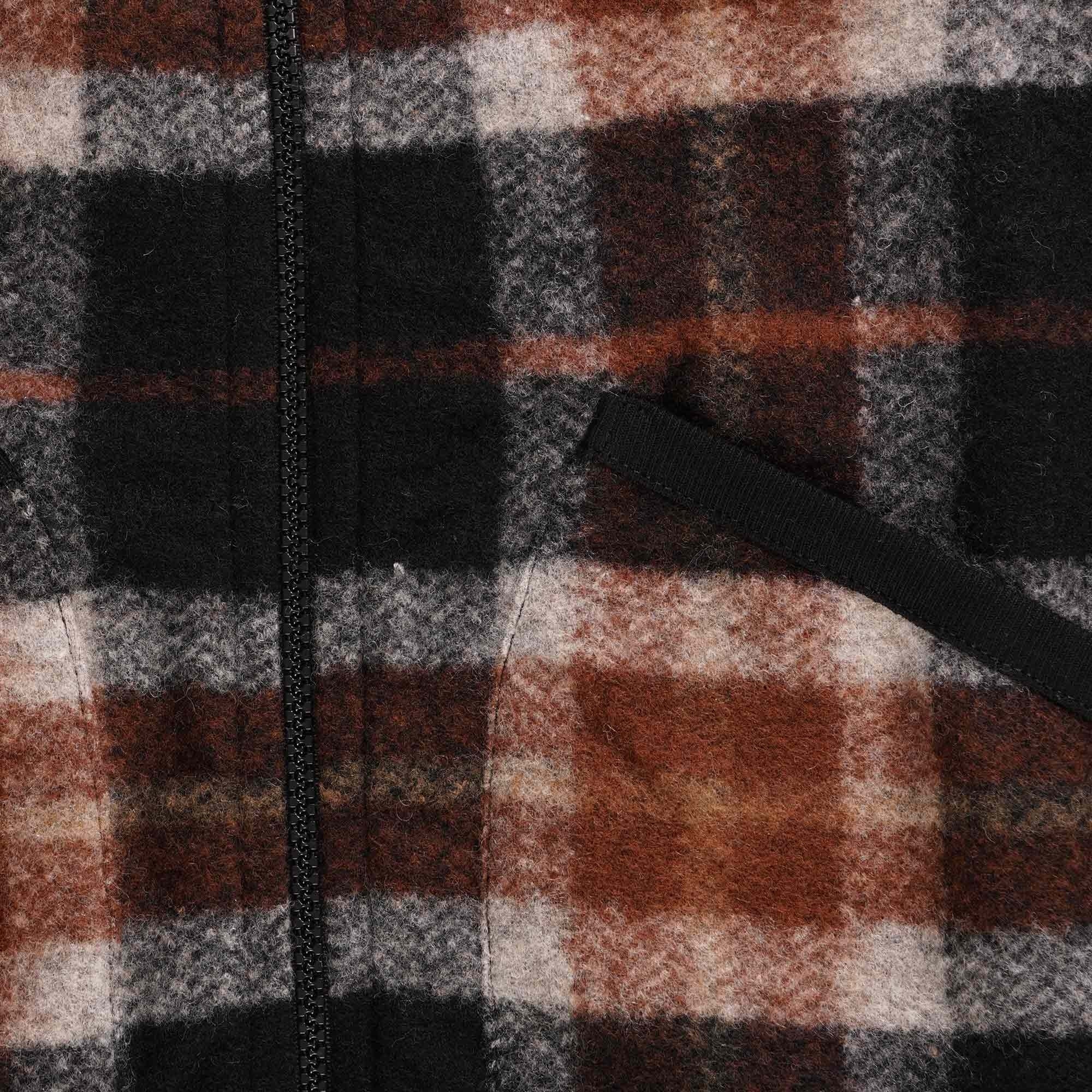 Universal Works Zip Waistcoat - Brown Check