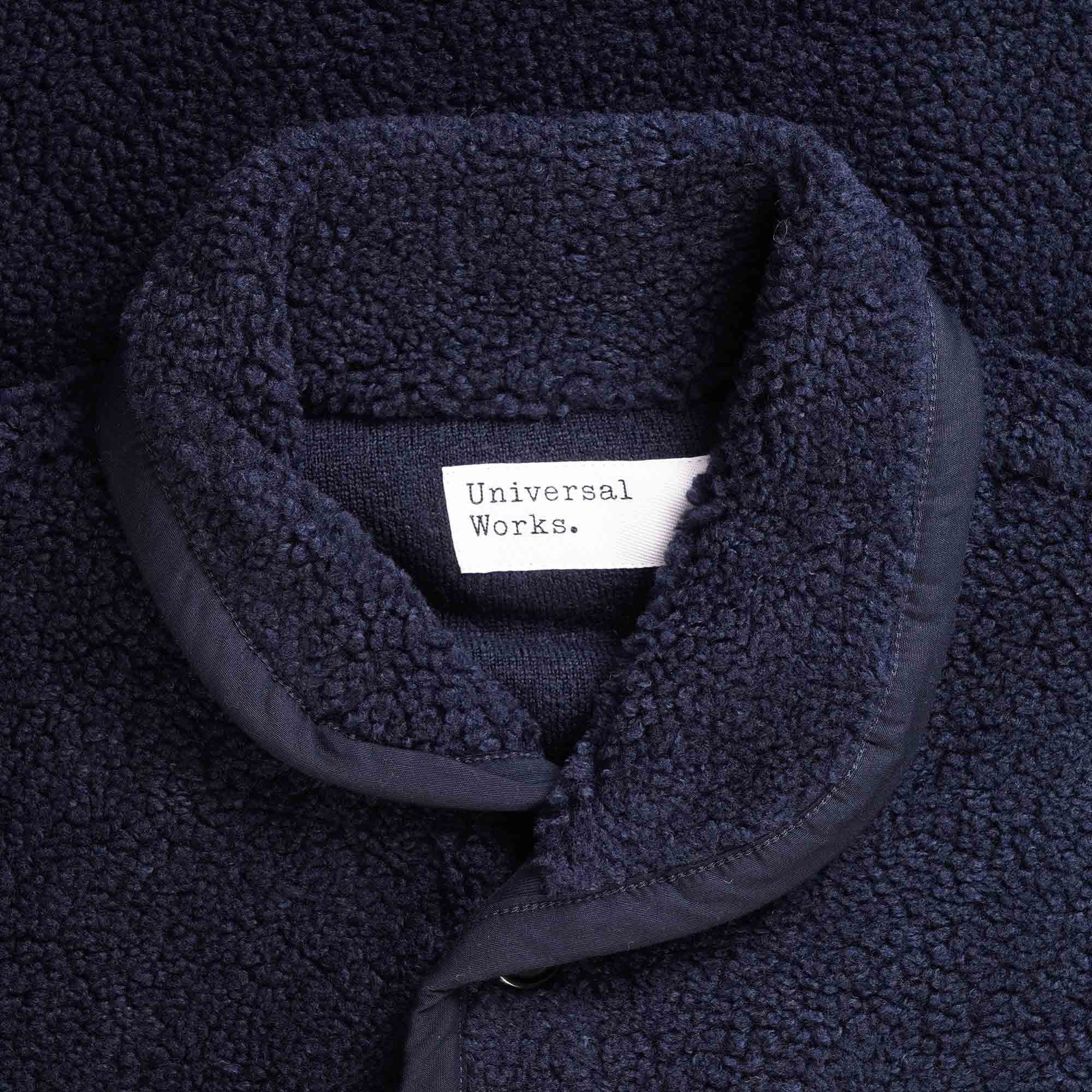 Universal Works Mountain Fleece Lancaster Jacket - Navy