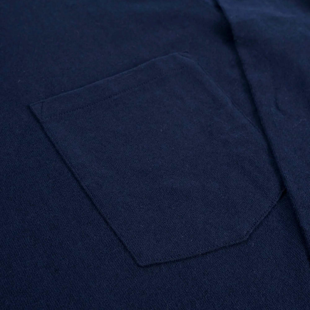 Universal Works Long Sleeve Pocket T-Shirt - Navy