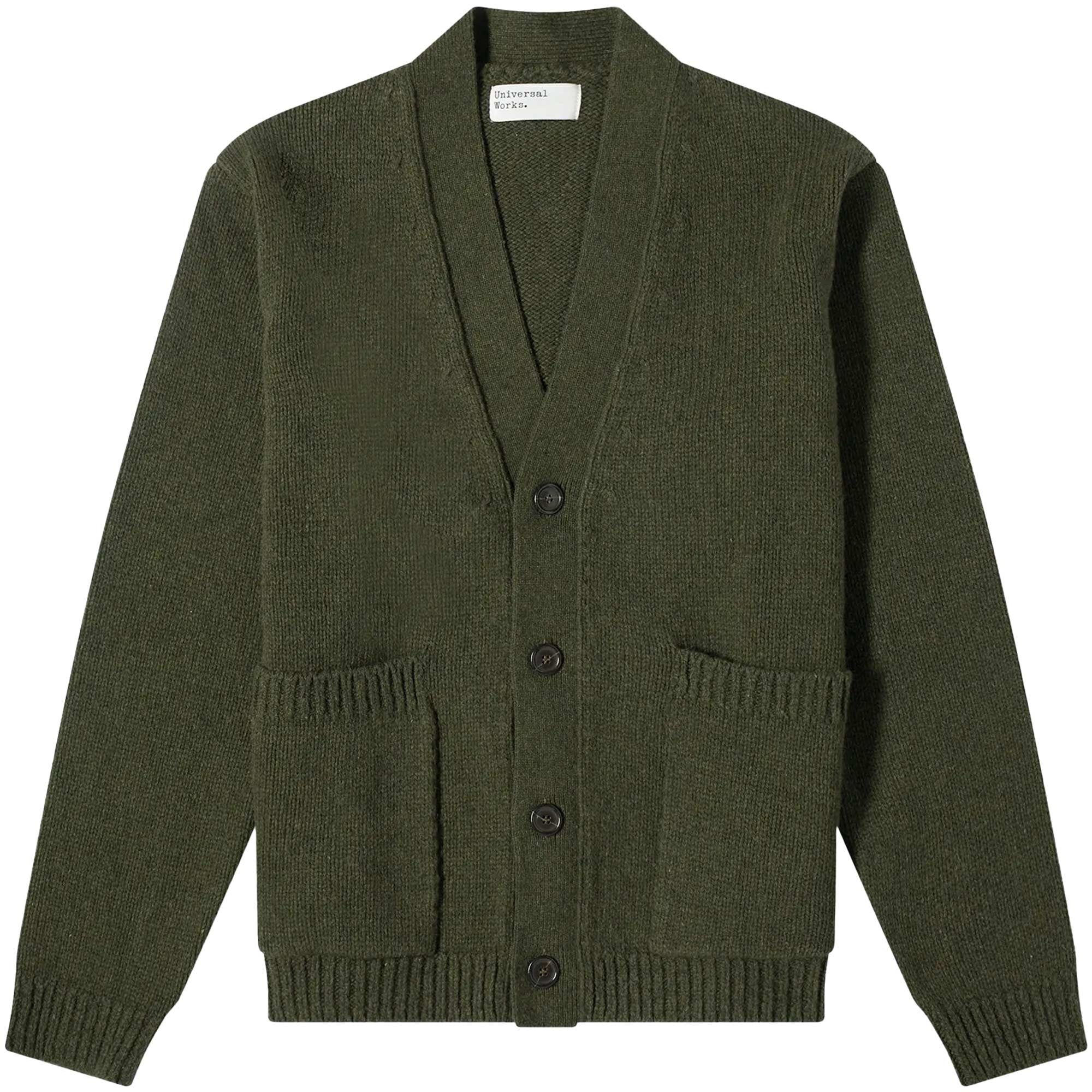 Universal Works Langdale Cardigan - Olive