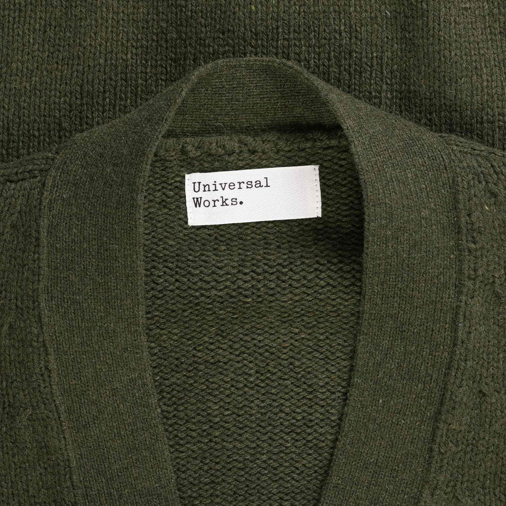 Universal Works Langdale Cardigan - Olive