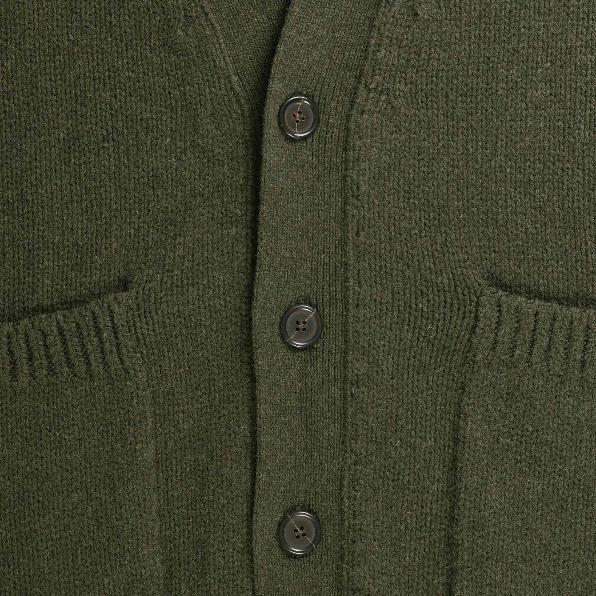Universal Works Langdale Cardigan - Olive