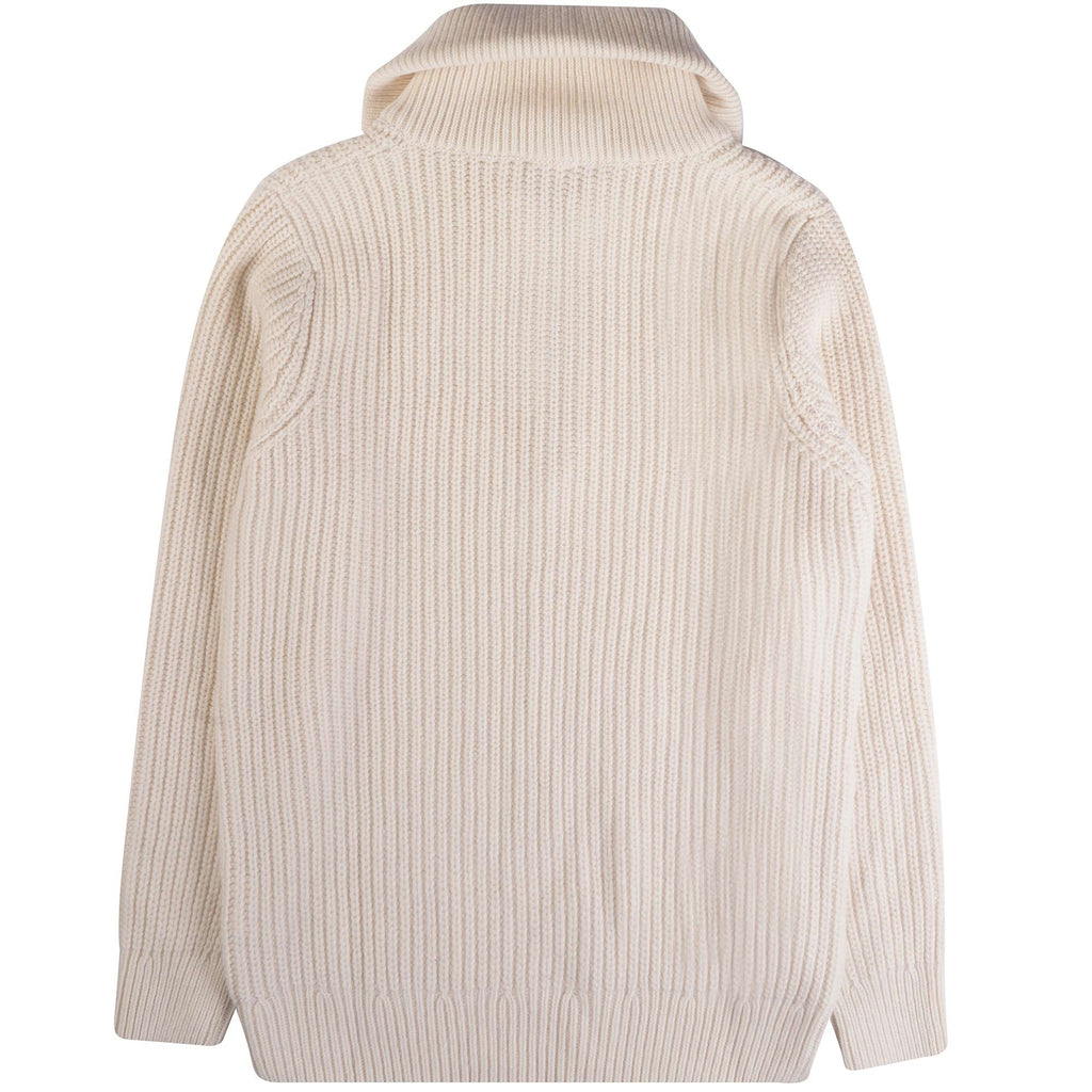 Armor Lux Zip Neck Jumper - Natural