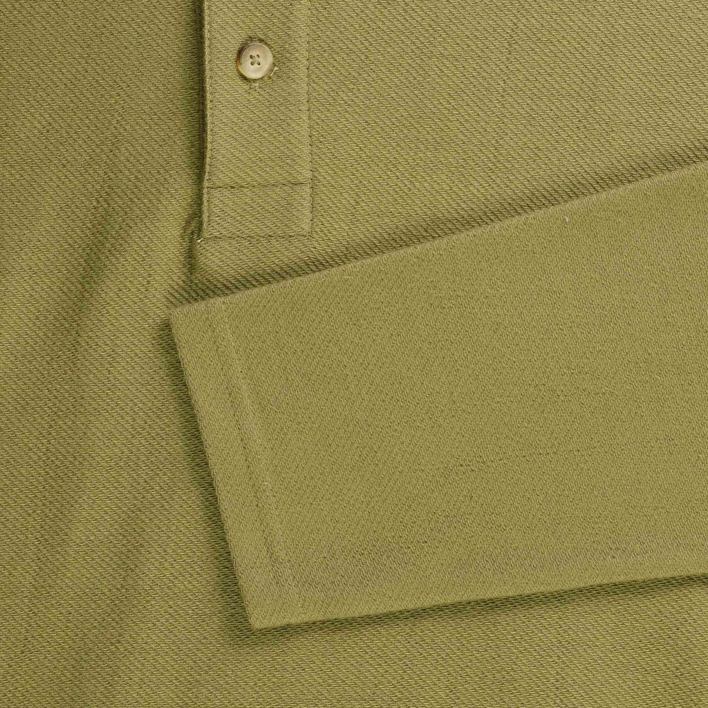 Armor Lux Long Sleeve Polo Shirt - Oliva