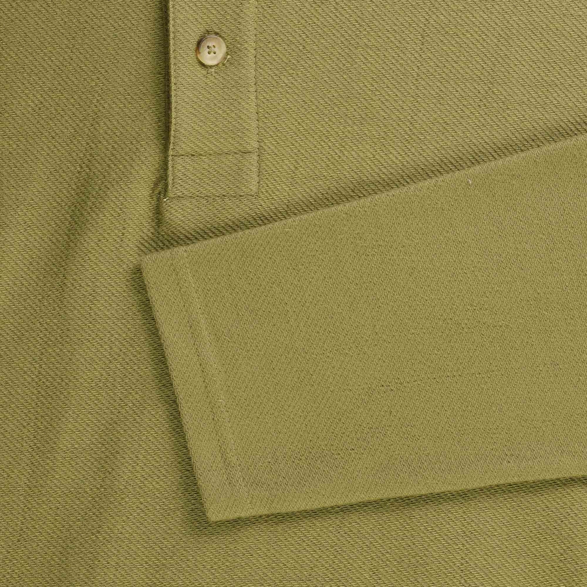 Armor Lux Long Sleeve Polo Shirt - Oliva