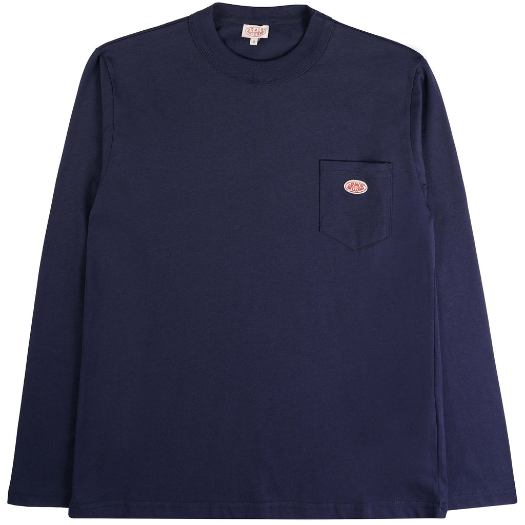 Armor Lux Logo Pocket T-Shirt - Navy
