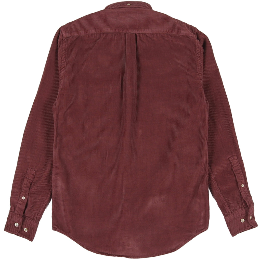Portuguese Flannel Lobo Corduroy Shirt - Bordeaux