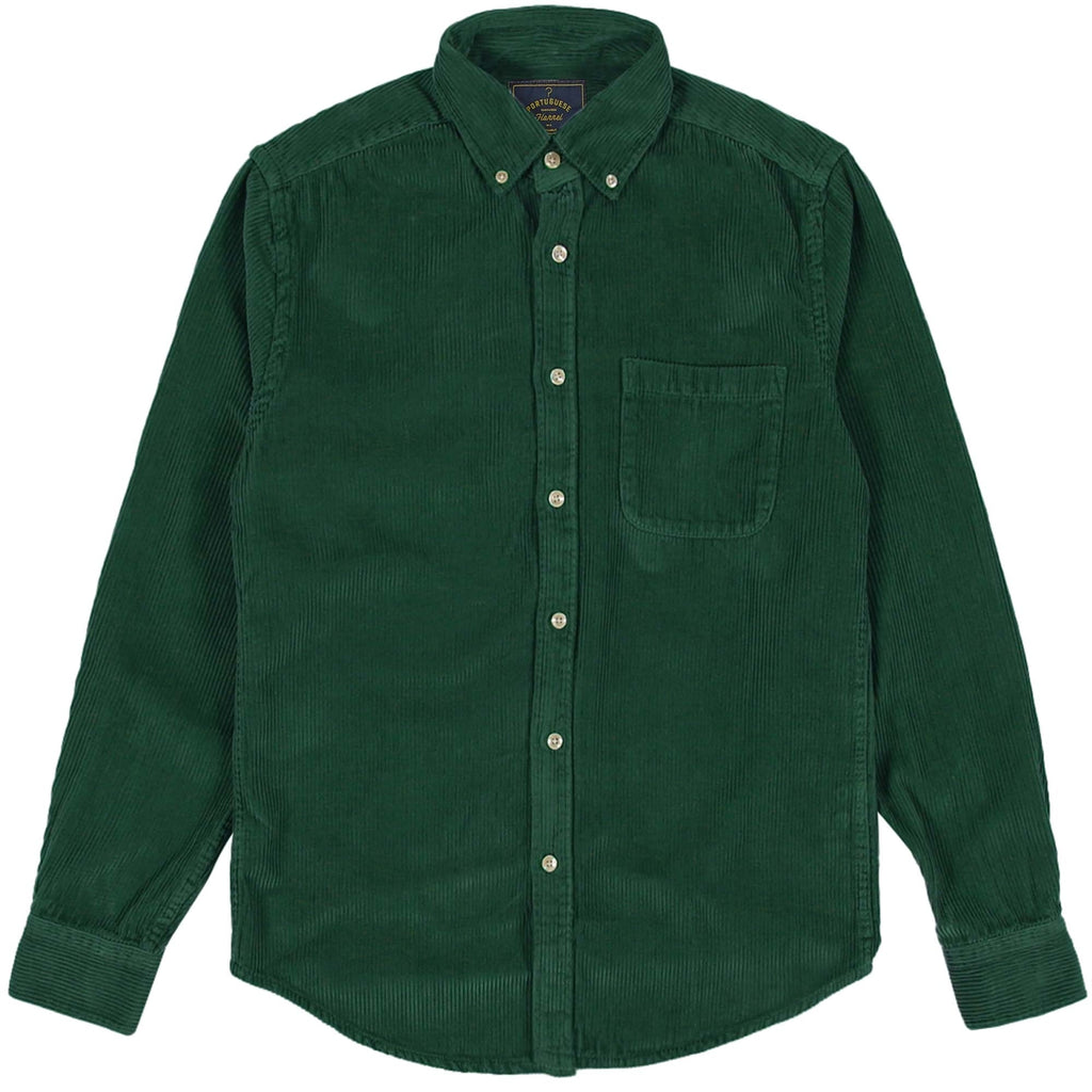 Portuguese Flannel Lobo Corduroy Shirt - Green