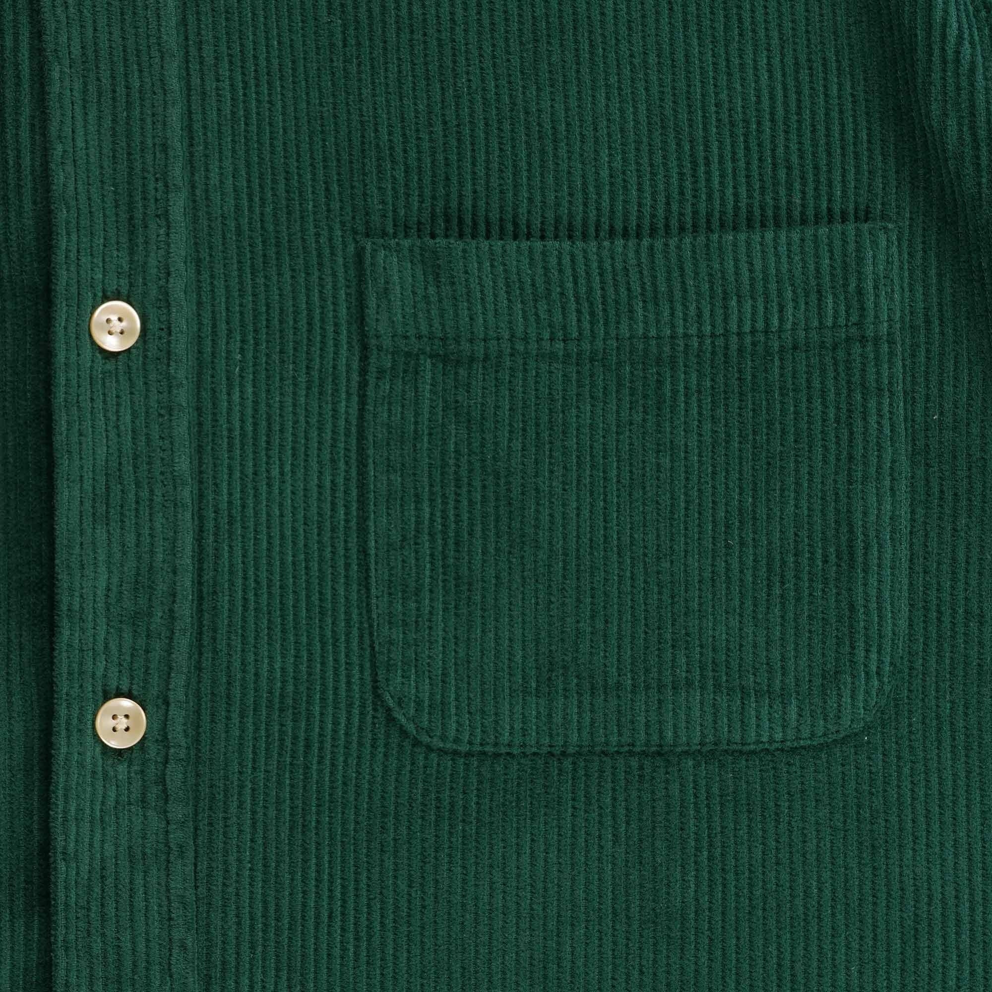Portuguese Flannel Lobo Corduroy Shirt - Green