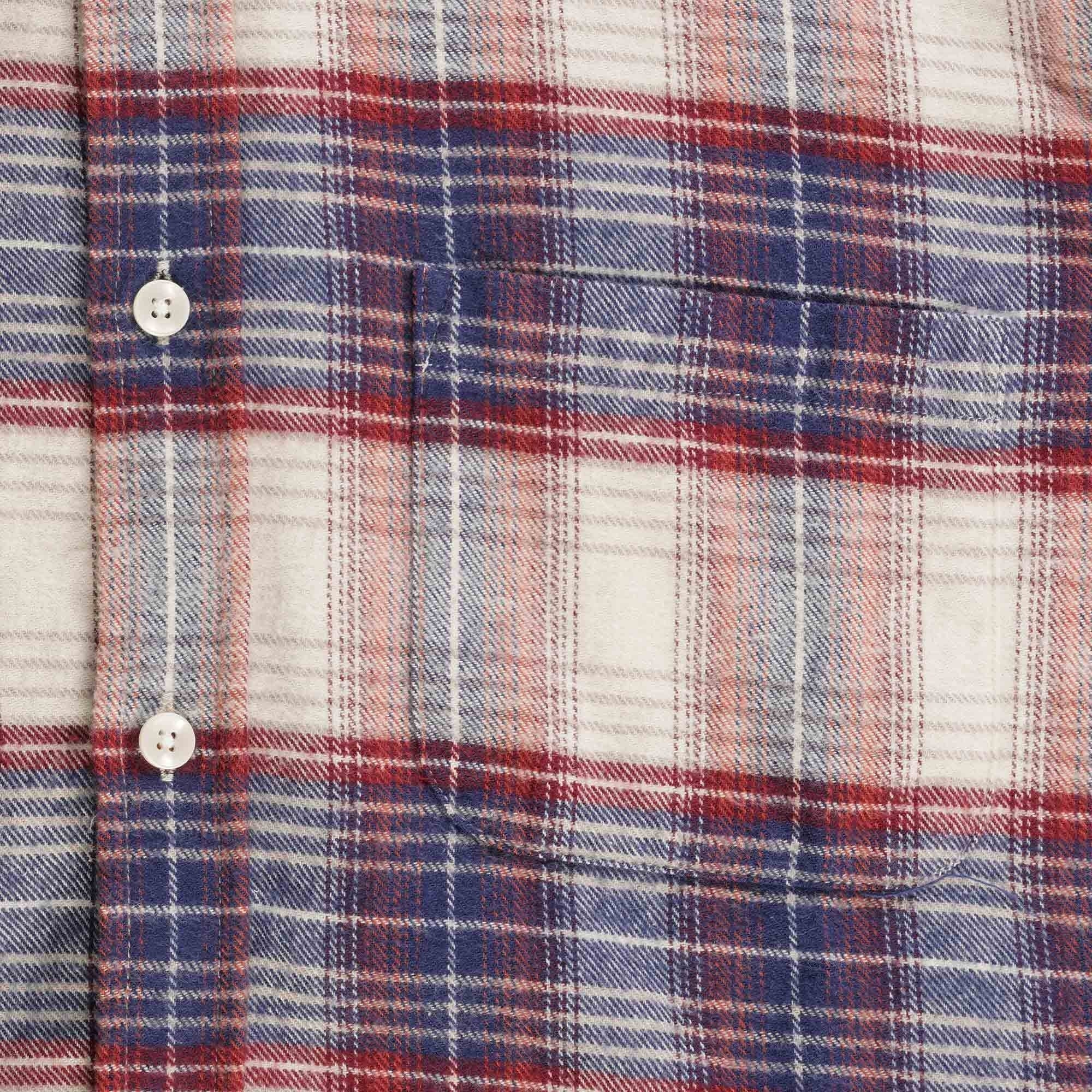 Portuguese Flannel Liber Shirt - Beige, Red and Blue