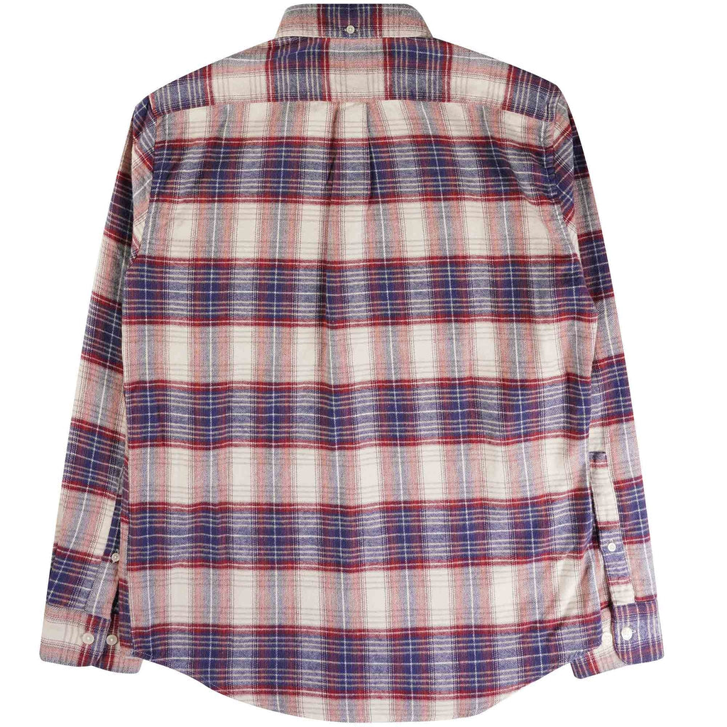 Portuguese Flannel Liber Shirt - Beige, Red and Blue