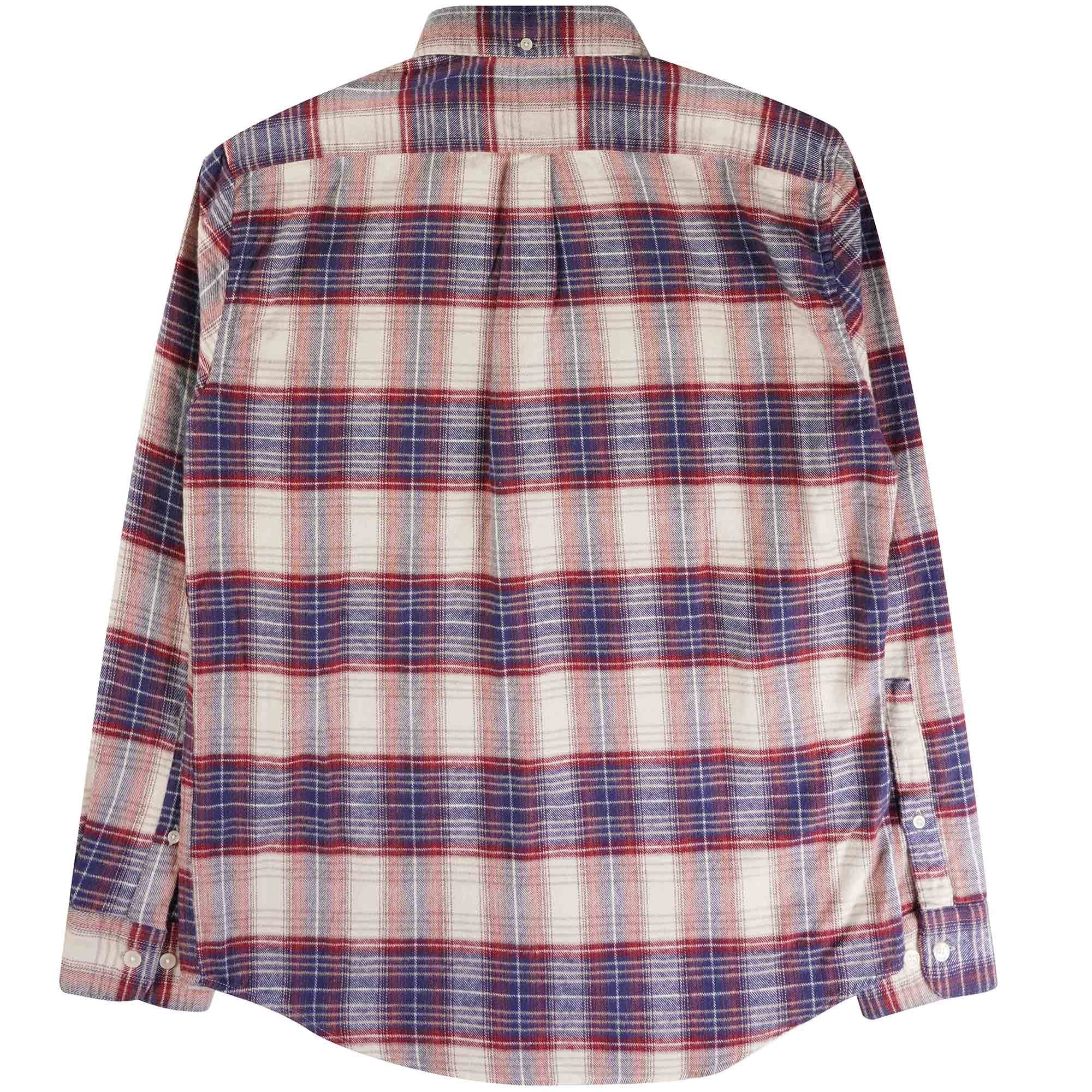 Portuguese Flannel Liber Shirt - Beige, Red and Blue