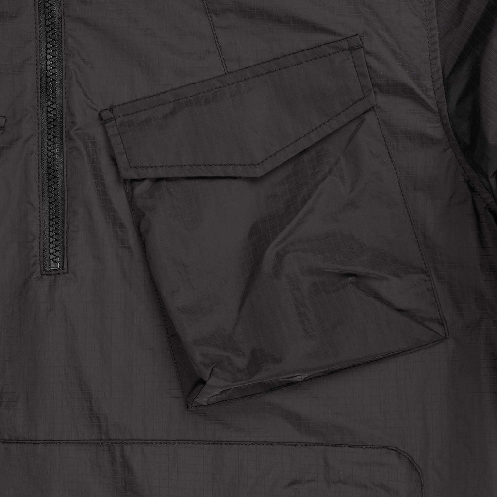 Ma Strum Grid Smock - Jet Black