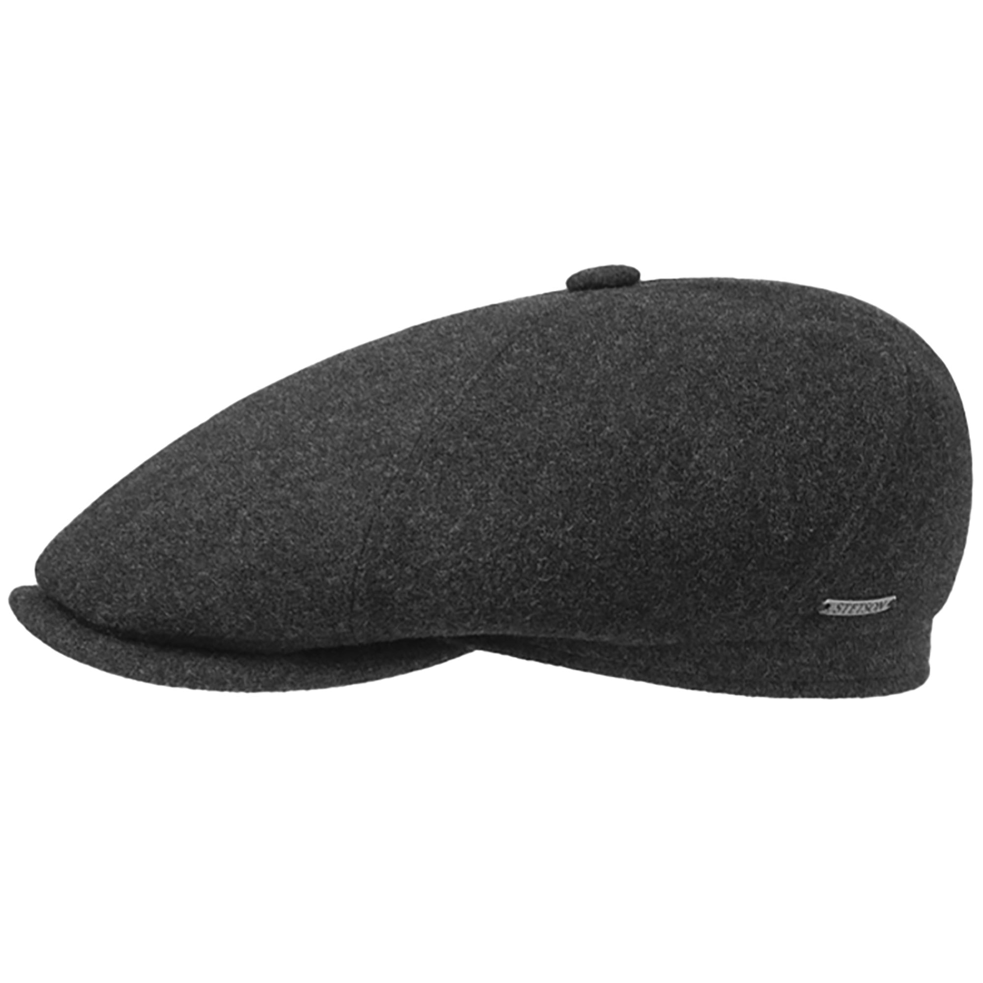 Stetson Hats Reid 6 Panel Flat Cap - Grey