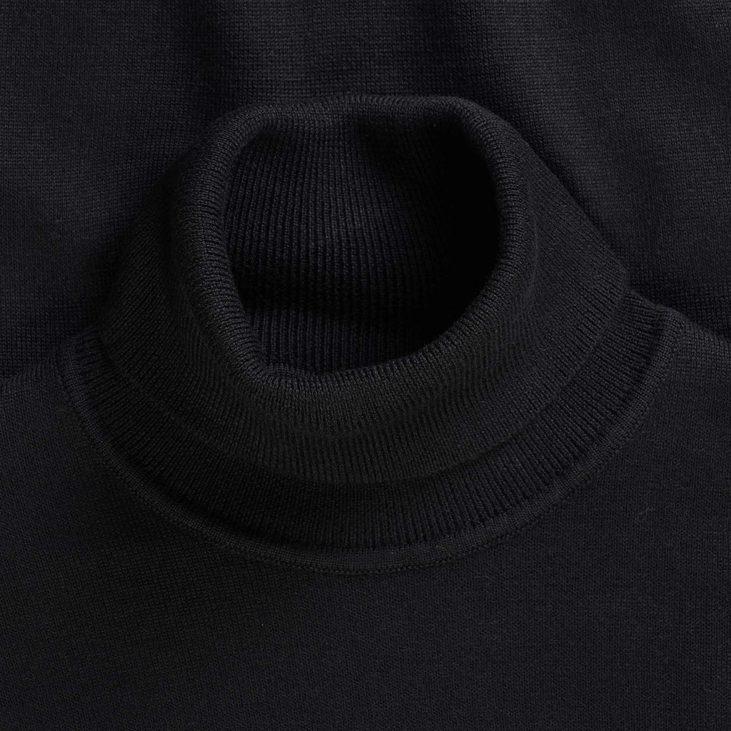 Fred Perry Roll Neck Jumper - Black