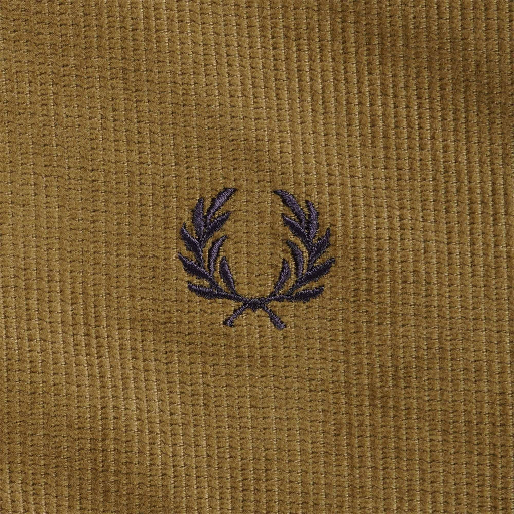 Fred Perry Waffle Cord Tennis Bomber Jacket - Shaded Stone