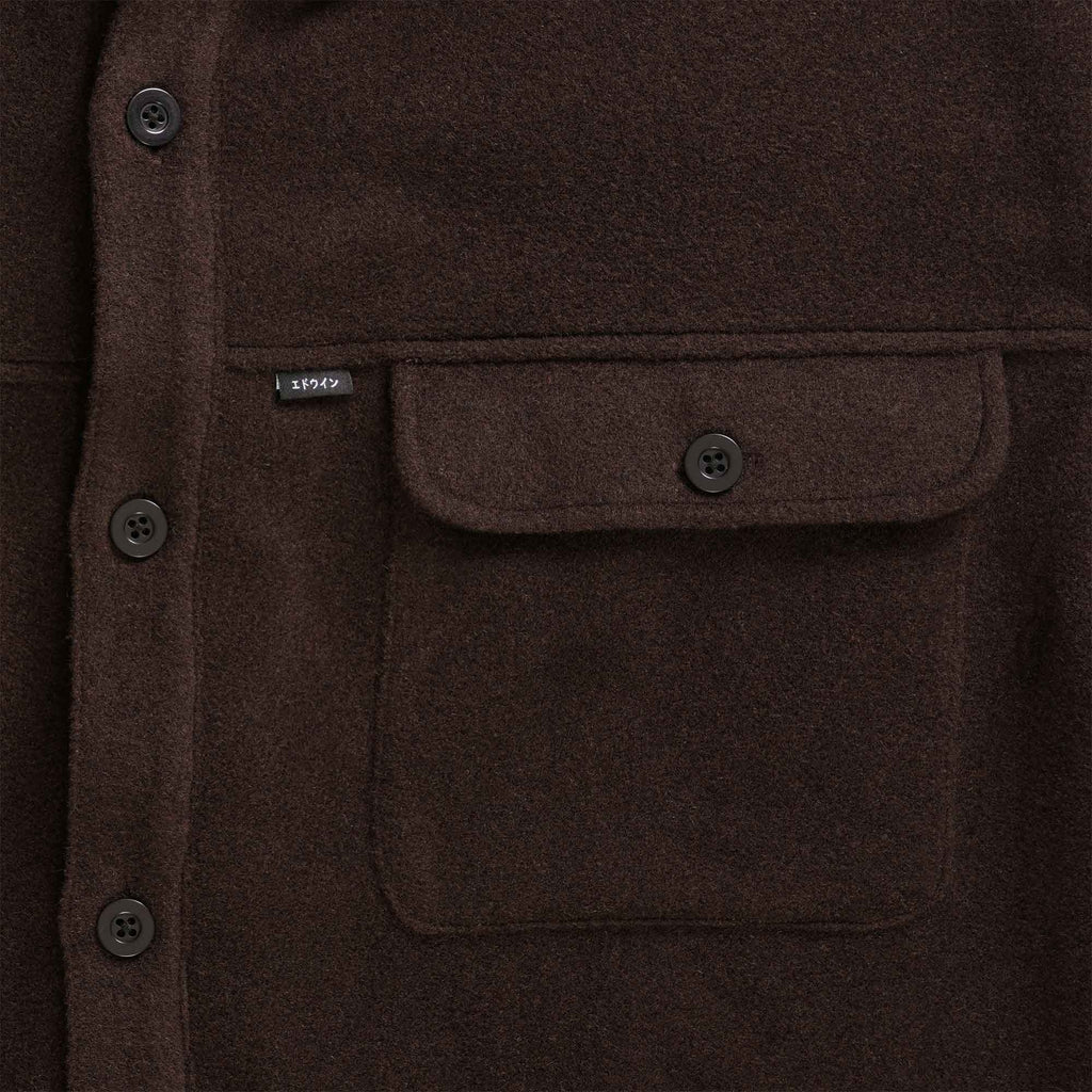 Edwin Jowen Overshirt - Brown