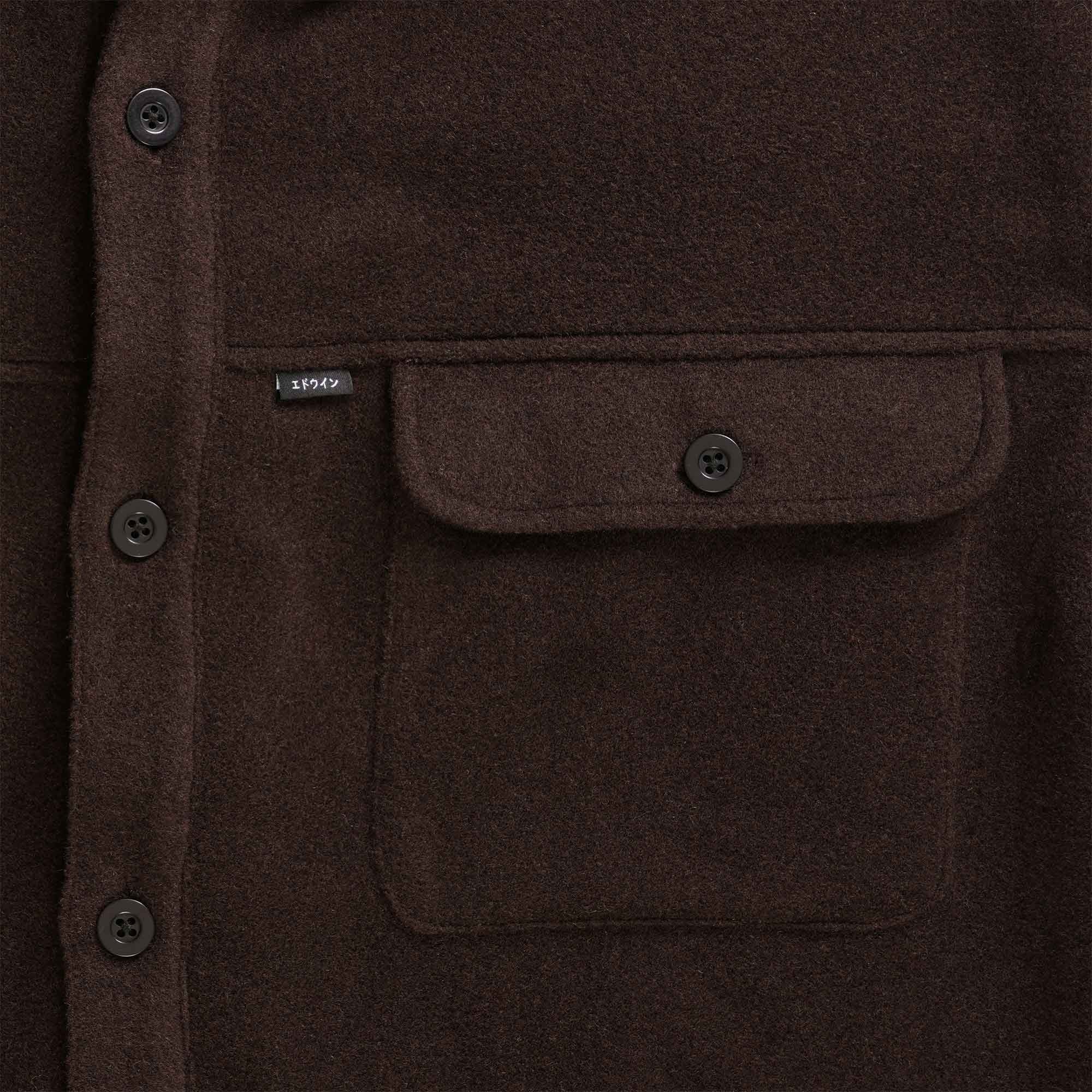 Edwin Jowen Overshirt - Brown