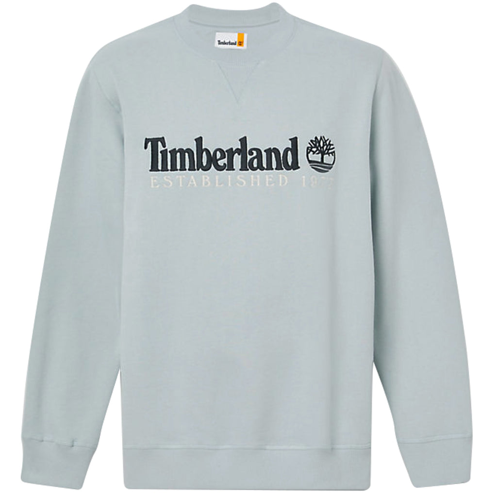 Timberland Logo Sweatshirt - Silver Blue