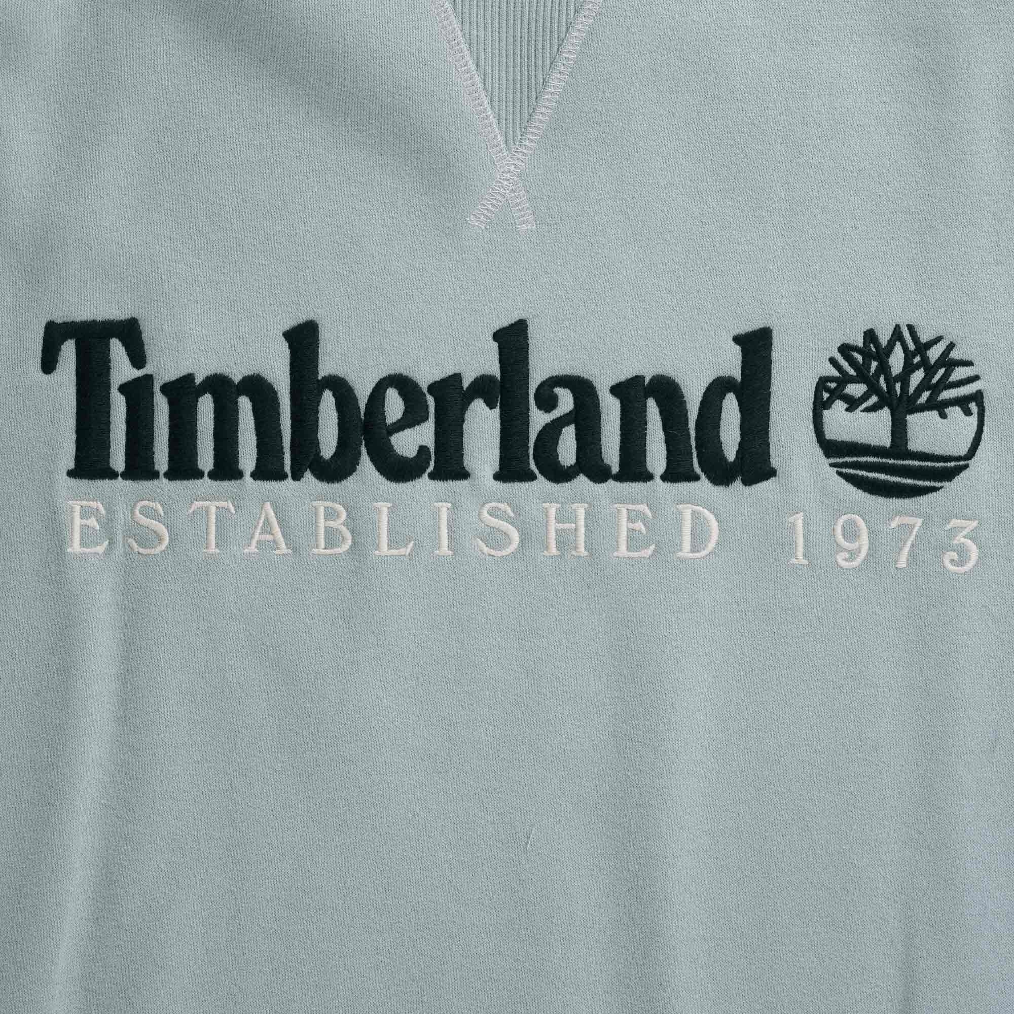 Timberland Logo Sweatshirt - Silver Blue