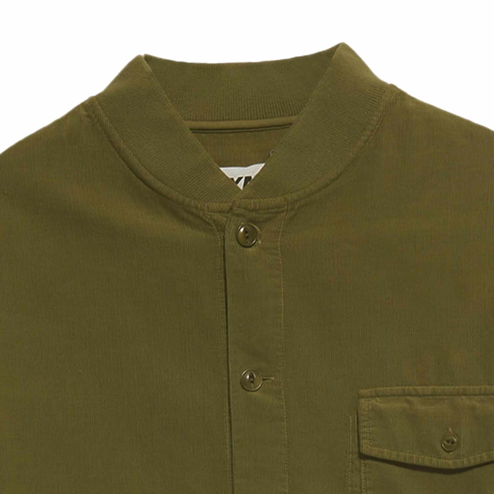 YMC Delinquents Needlecord Shirt - Olive