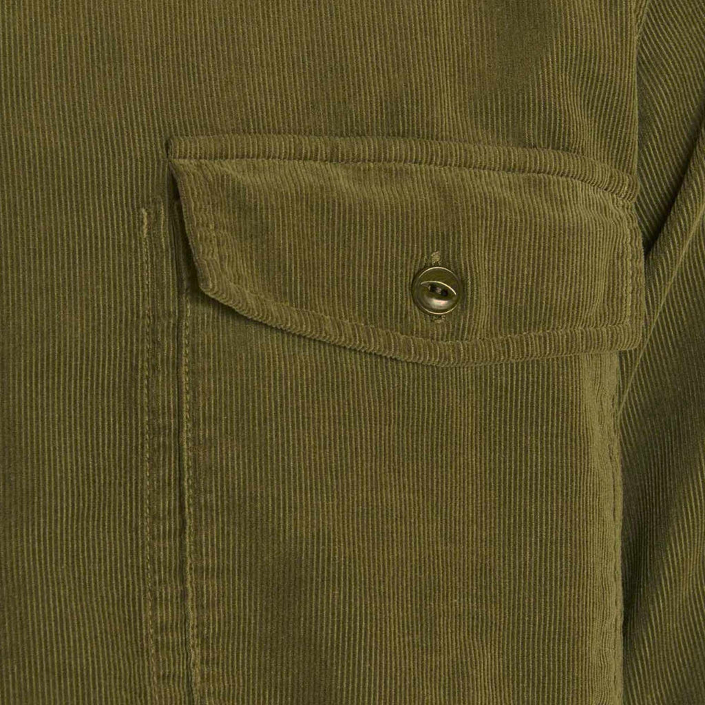 YMC Delinquents Needlecord Shirt - Olive