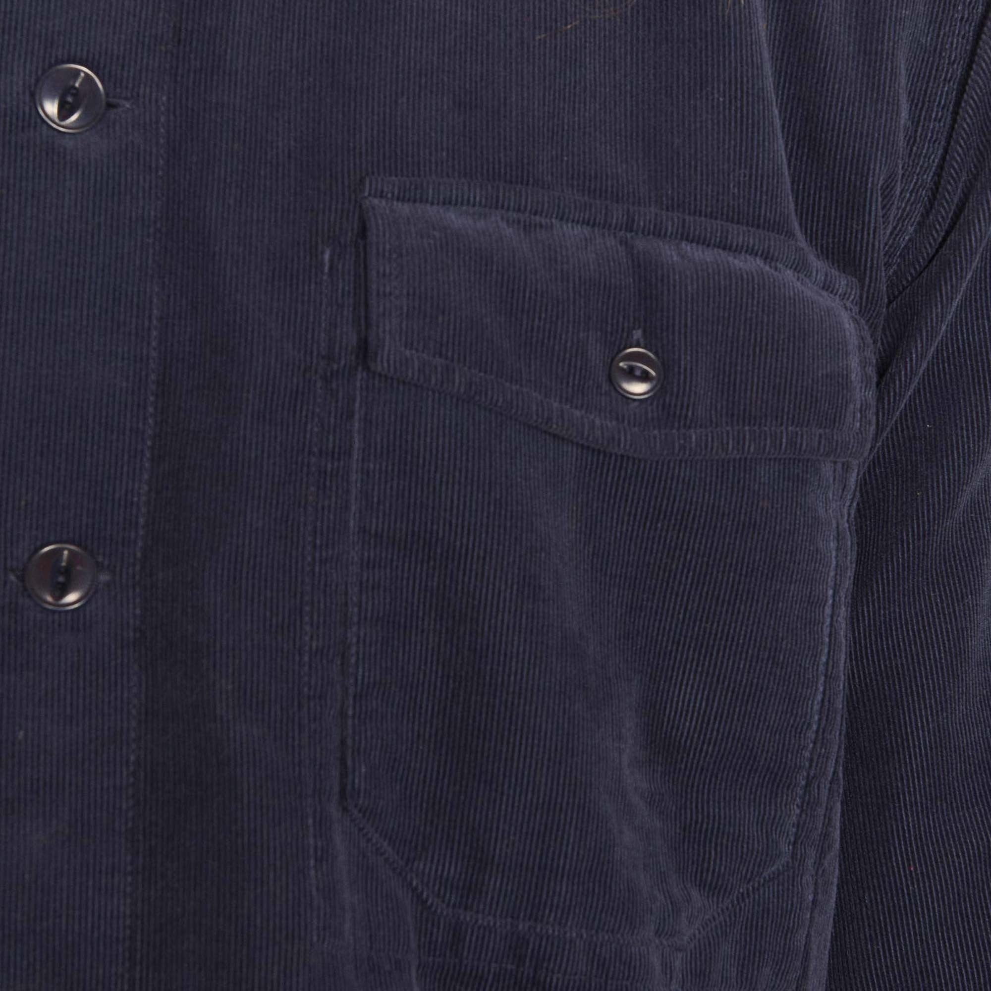 YMC Delinquents Needlecord Shirt - Navy