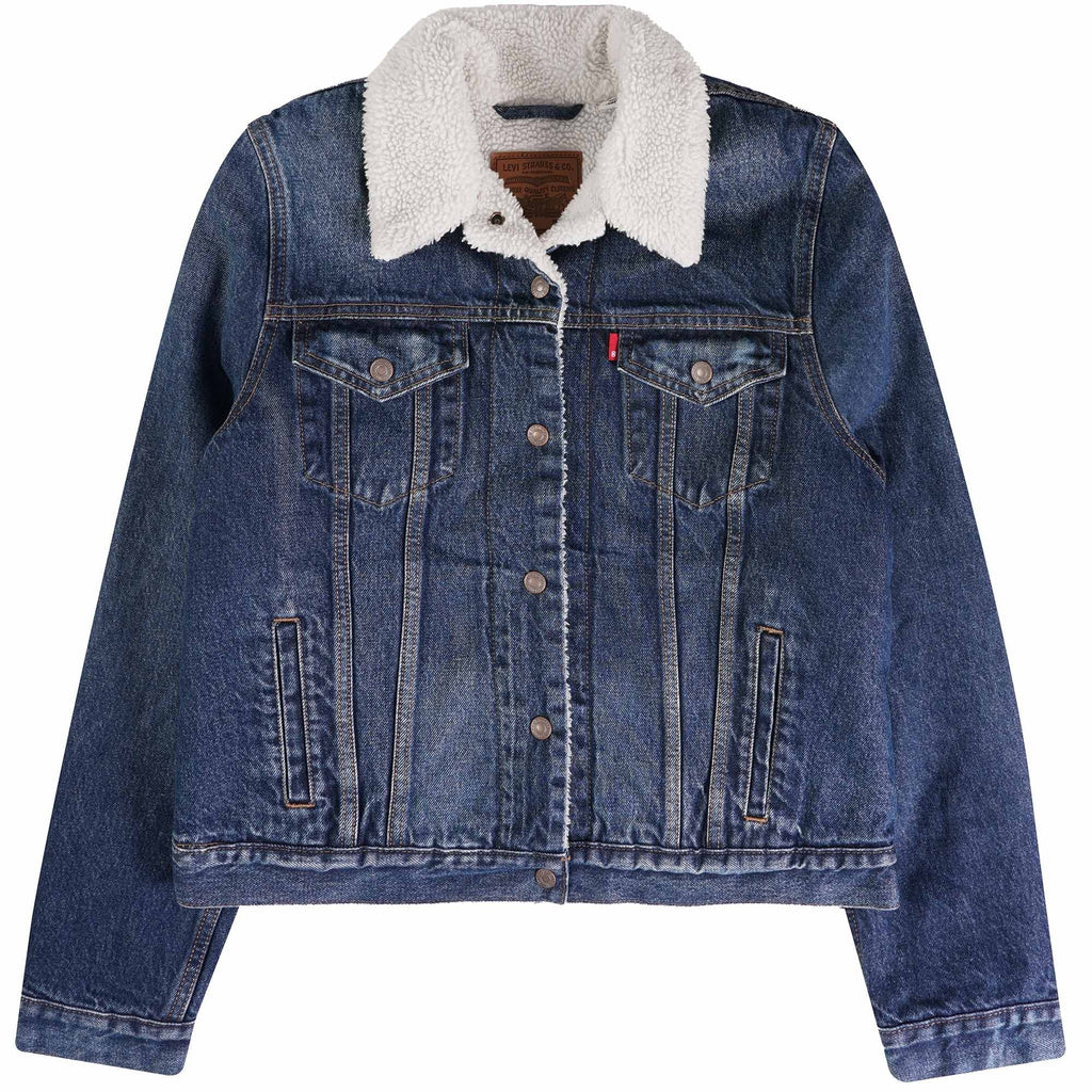 Levi's® Womens Original Sherpa Trucker Jacket - That New Blue